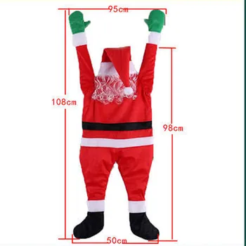 #35 Božič Visi Božiček Obleko Iz Na Strešni Žleb na Prostem Dekoracijo Big 5 m Santa Claus Osebno Viseči Okras