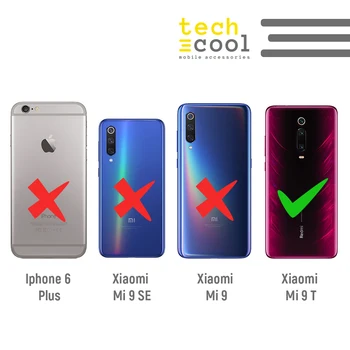 FunnyTech®Silikonsko Ohišje za Xiaomi Mi 9T / 9T Pro l modro nebo polka dot ozadje