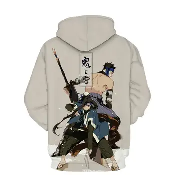 Hoodies unisex Naruto Harajuku Japonski anime Uchiha Itachi natisnjeni moški pulover s kapuco moški ulične mode športna majica plašč