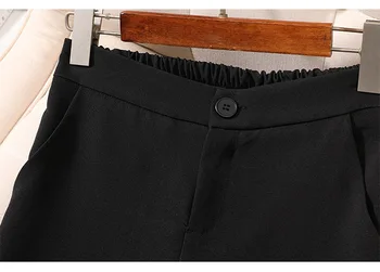 M-5XL velik obseg ženske hlače obleko, dvodelno obleko 2020 novo črno profesionalno rabo Elegantno sežgati hlače Modni jakna