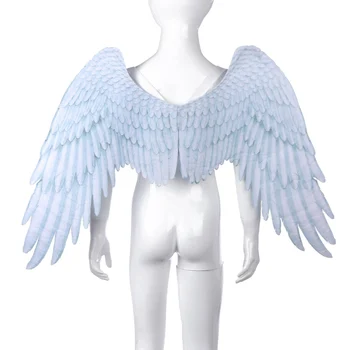 3D Angel Krila Temo noč Čarovnic Stranke Kostum Cosplay Krila za 5-10 Let Starih Otrok Cosplay Kostumi