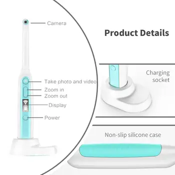 Nadgradite Brezžično WiFi Ustni Zobni Endoskop Ustni Intraoral Endoskop HD Kamera LED Luči v Realnem Času, Video Pregled Zob Orodje