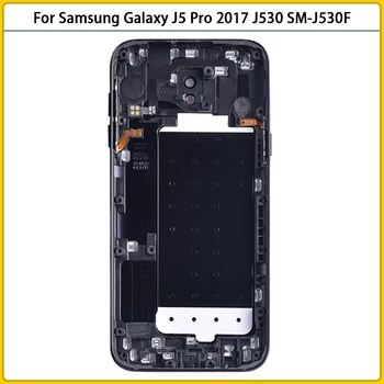 Novo J530 Celotno Ohišje Ohišje Za Samsung Galaxy J5 Pro 2017 J530F SM-J530F Kovinske Baterije Zadnji Pokrov, Vrata Zadaj Pokrov Replac Deli