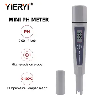 Yieryi prinaša dobička LCD Digitalni pH Meter Mini Nepremočljiva PH-032K Spremljanje Kakovosti Vode za Plavalni Bazen Pitne Vode Akvarij