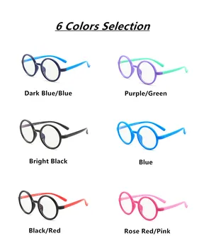 Krog Študentov Modra Svetloba Očala Ray Optične Leče Recept Očala za 3-10 Let za Branje Gledanje TV Očala