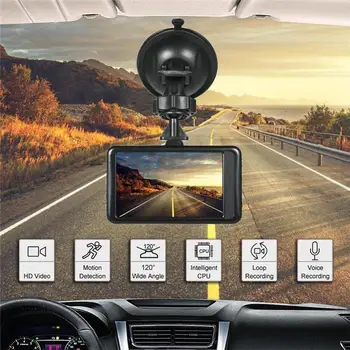 3 Palčni Full HD 1080P Vožnja Avtomobila Diktafon Vozila, Kamere, DVR EDR Dashcam z Zaznavanje Gibanja, Nočno gledanje G Senzor