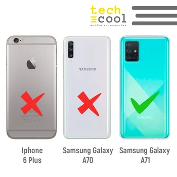 FunnyTech®Stojalo ohišje za Samsung Galaxy A71 Silikonski l Mini zastavice Španija