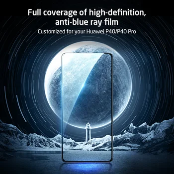 ESR Kaljeno Steklo za Huawei P40 P40 Pro Screen Protector za Popolno Zajetje Zaščitno folijo za Steklo za huawei P40 Pro Anti Modra HD