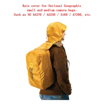 Strokovno National Geographic Fotoaparat torba Dež Kritje Nepremočljiv dežni Plašč Prah Protector za Mala in srednje fotoaparat torba