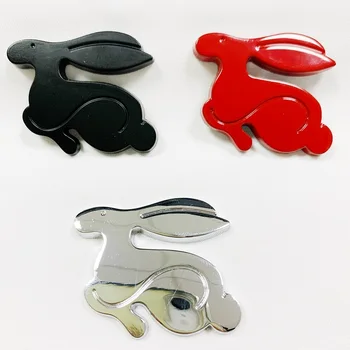 10 kos 3D Kovinski Teče Zajec Simbol Avto Zadaj Prtljažnik Značko za Jetta Golf GTI Polo Univerzalni Avto Dodatki