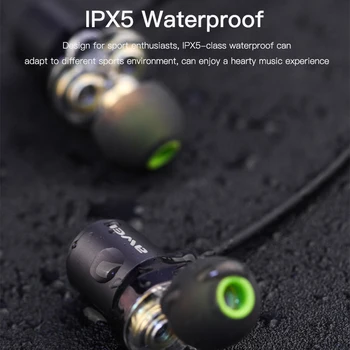 AWEI X650BL Dvojno Gonilnike za Bluetooth Šport Slušalke za V uho Čepkov Neckband HD Zvok, Globok Bas Fone de ouvido Bluetooth Z Mikrofonom