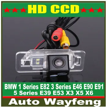 Avto Rearview Kamera za BMW 1 Series E82 Serije 3 E46 E90 E91 Serije 5 E39 E53 X3 X5 X6 Auto Backup Povratne Park kit NightVision