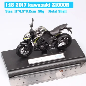Fant je 1/18 obsega welly majhne 2017 kawasaki z1000R streetfighter vozil motorno kolo, kolo dirke diecast model igrača avto miniature
