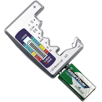 Digitalni Tester za Baterije Checker Zmogljivost Baterije Tester Za C, D, 9V AA AAA 1,5 V Baterija Litij-Napajanje Merilni Instrument