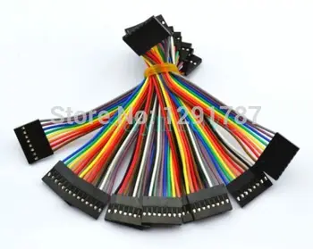 10pcs 8pin 10 cm 2.54 mm Ženski Ženski skakalec žice Dupont kabel za Arduino