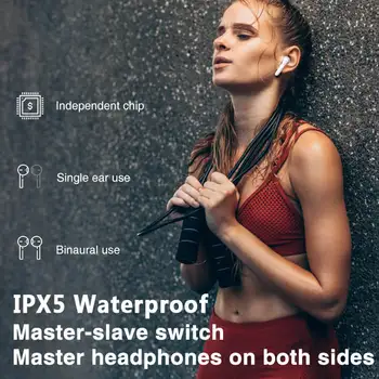 Auriculares 5.0 Bluetooth Slušalke TWS Brezžične Slušalke Hrupa Preklic LED Zaslon Stereo in-ear HD Čepkov Gaming Slušalke