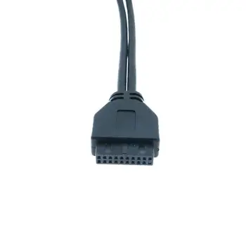 0,5 m USB 3.1 Tip-C Ženski USB 3.0 Motherboard 20Pin Panel Mount Kabel Z Zadnje PCI Nazaj Plošče Širitev Nosilec za PC