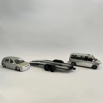 1/64 Zlitine diecast Prikolico Zadnjo ploščo, model se Uporablja za vozila modeli Scene Dodatki avto igrače okvir zbiranja darilo zaslon