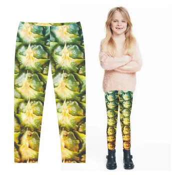 Dekle legging Vroče poletje lepo otroci novo prispeli moda dekleta dokolenke tiskanja cvetja dekleta hlače otroško hlače