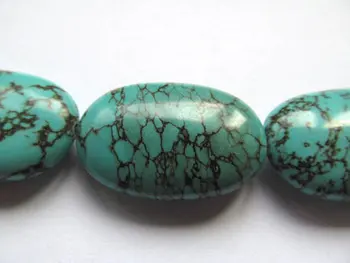 Turkizno poldragih visoke kakovosti 10x14-20x30mm celoten sklop ovalne jajce, zelena, modra nakit kroglice