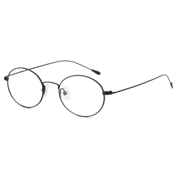 Preprost ovalne očala moški letnik očala pregleden majhne očala ženske brisanje očal okvir optičnega recept