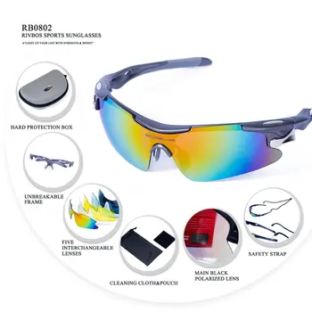Moške Polarizirana sončna Očala Športna Očala 2018 Kolesarjenje, Plezanje, Pohodništvo Očal z UV Zaščito Jahanje Športna Očala Unisex