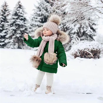 Nove Zimske Padec Dolg Plašč Trdna Baby Dekle Obleko Dekleta Hooded Malčka Gumb Dekliška Oblačila Dekle Zadrgo Plašč Dolg Plašč Za Dekleta
