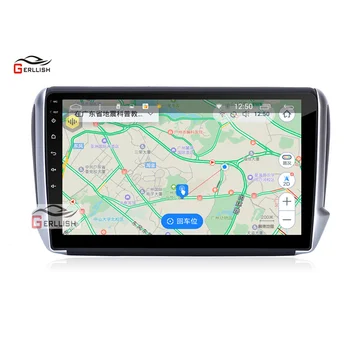 10.2-inch android avtomobilski stereo sistem gps navigacijski dvd predvajalnik za Peugeot 208 2012-2018