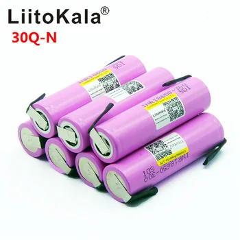 4PCS LiitoKala 18650 3000mAh litijeva Polnilna baterija 18650 inr18650-30q