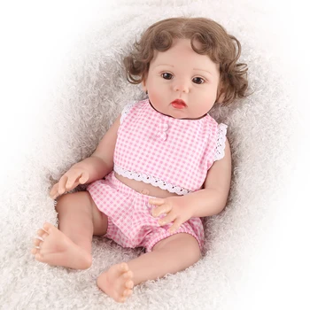 NPK LUTKA, ki Rodi Otroka, 17 palčni Full Vinil silikonski rodi Dojenčka novorojenčka lutka punca Lepa Kopel Igrače Otroci Soigralec bebe boneca