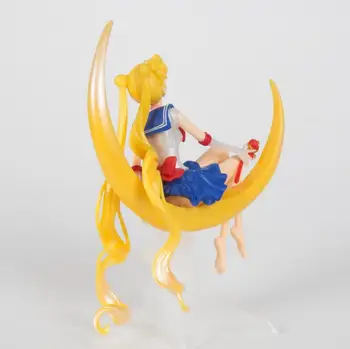 1pc Lep Anime Sailor Moon Usagi Tsukino PVC Dejanje Slika Dekoracijo Zbirka Model Igrače Lutka za Otroke Dekleta Darila