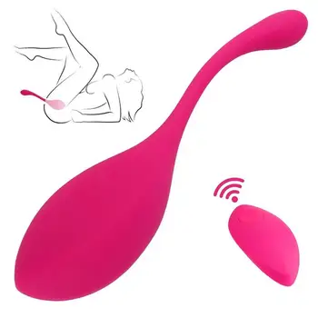 Vibrator za G-spot Tekoče Silikona Erotično Skok Jajce Daljinski upravljalnik Ženski Stimulator Klitorisa Vaginalne Massager Sex Igrača za Pare