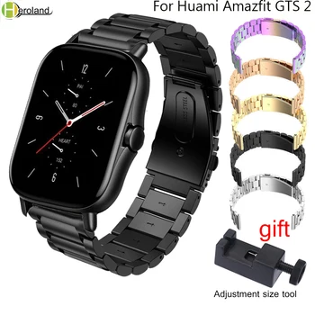 Za Huami Amazfit GTS 2 / GTR 2 Smart WatchStrap Band iz Nerjavečega Jekla 22 mm 20 mm Hitro Sprostitev Watchband Zapestnica Pasu Wriststrap