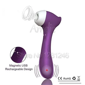 Klitorisa Sesanju Vibrator Električni Prsi Massager Spola Igrače, Spodbujanje Odraslih Nastavek Zanič Vibrator Klitorisa Stimulatorjev za Ženske
