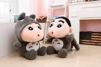 1pcs 35 cm Voščenka Shin Chan Plišastih Igrač Japonski Anime Shin-chan Cosplay Totoro Plišastih Srčkan Polnjene Mehka Lutka Otroci Igrače