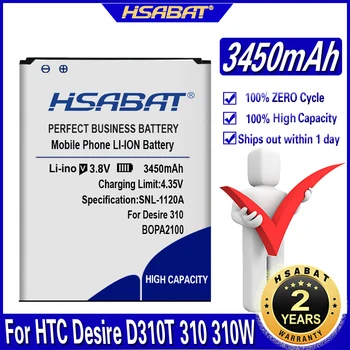 HSABAT 3450mAh BOPA2100 Baterija Za HTC Desire 310 310W D310T Mobilni Telefon Zamenjava Li-ionska Baterija