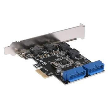 USB 3.0 PCIE kartica PCI Express Nadzor Sim Adapter Pult Spredaj PCIe Prenos USB3.0 19PIN Vmesnik vmesniško Kartico