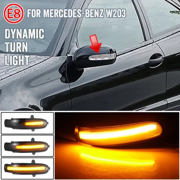 2Pcs Dinamično Vključite Opozorilne Luči Za Mercedes-Benz C W203 C T-Modell (S, 203) CL203 LED Strani Rearview Mirror Zaporedno Indikator