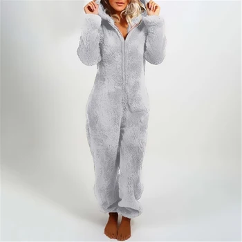 5X XXXL Pižamo Nightgown Ženske Zimske Sleepwear Dolge Rokave Plus Plišastih Debele Plišastih Skok obleko Hooded Homewear Pižamo Oblačilih