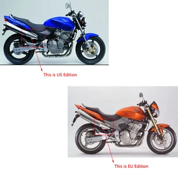 EU Izdaja za Honda CB600F Hornet 600 Motocikel Izpušne Cevi Sredine Cevi Zdrsne Na 51mm Glušnika 370 mm Pobeg Izmenljive DB Killer