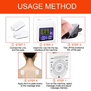EMS Elektronski Impulz Massager Deset Pralni Akupunktura Električne Telo Massager Živčno Mišični Stimulator Lajšanje Bolečin Terapija