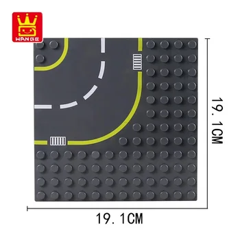 12x12 Pike, Velike Velikosti Diy gradniki Cesti osnovne Plošče Pribor Združljiv z Duploed drugi deli Igrače za Otroke Darilo