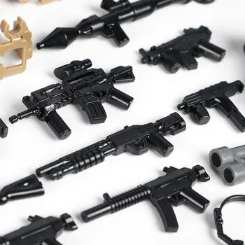 Prikrivanje Vojaških Posebne Sile Vojaki Opeke Številke SWAT Pištole Orožja Združljiva Oboroženih gradniki Otroci Igrače