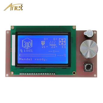 Anet A6 A8 3D tiskalnik Deli LCD 12864/2004 Smart Zaslon Krmilnik Modul za RAMPE 1.4 LCD nadzorno ploščo moder zaslon