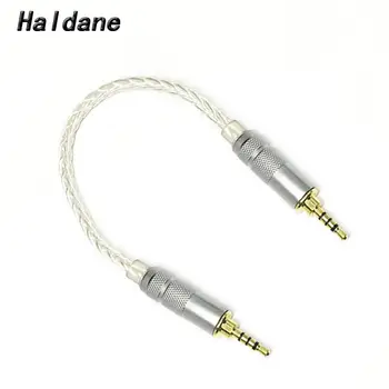Haldane Hi-fi 2,5 mm TRRS Bilance 2,5 mm TRRS Bilance 4pin 8Croes Silver Plated Avdio Kabel Moški Moški Aux Kabel