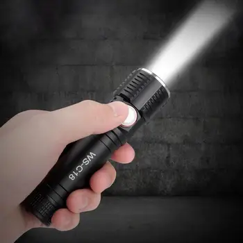 LED Svetilka T6 Mini Prenosni Baklo USB charge Nastavljiva Povečava Bliskavica Lučka za 18650 baterije, za Kampiranje Taktično Flashligh