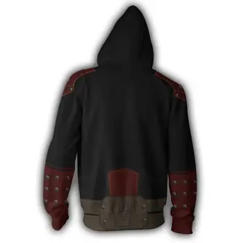 2020 nova Com Capuz Zip Gor Hoodie 3D Impresso Hoodies Priložnostne hoodie ne zadrgo com capuz vrhovi Ulica jakna moški puloverji s kapuco