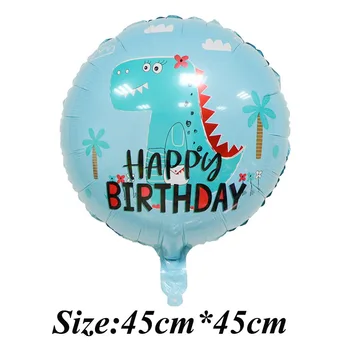 50pcs/veliko Srčkan krono dinozaver Folija balon 18 palčni Krog Rojstni dekoracijo Otroci igrače trgovina Helij balon baby tuš
