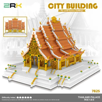 ZRK diamantni delci sestavljeni otrok DIY svetovne znamenitosti igrača gradniki 7825 Tajski Grand Palace za otroke darila