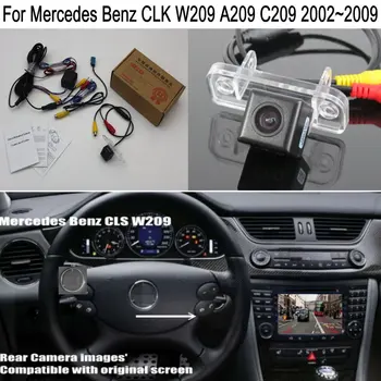 Za Mercedes Benz CLK Razred W209 A209 C209 2002~2009 HD CCD Avto Pogled od Zadaj Povratne Fotoaparat Nastavi / RCA in Originalno Zaslona Združljive